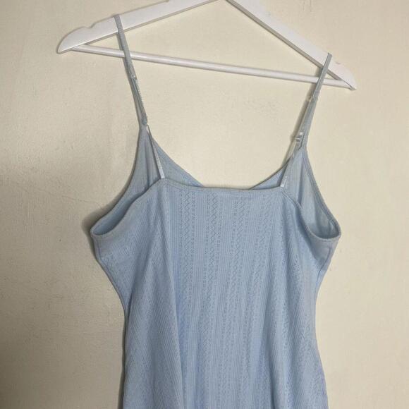 PINK K Kmart Blue Lightweight Knit Mini Pajama Dress Size Medium - Picture 9 of 12